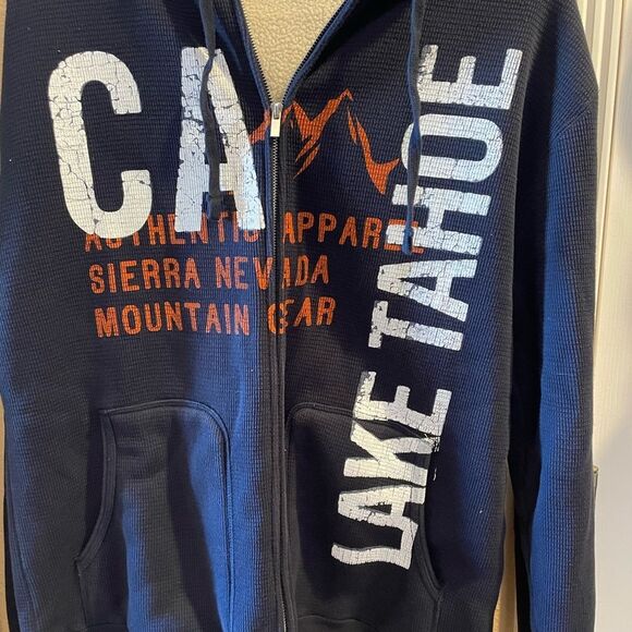 Expedition CA LAKE TAHOE Sherpa Lined Zip Up Mens Jacket L - Picture 16 of 16